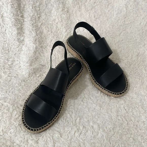 Cole Haan Black Sandals with Gold Accents - Picture 8 of 14